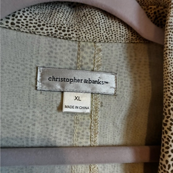 Christopher & Banks Beige Textured Blazer - Picture 3 of 9